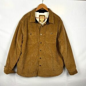 Telluride Mens‎ Corduroy Jacket Shacket XXL Sherpa Lined Workwear Outdoor NWT